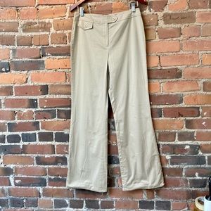 Vintage LOUBEN Cream Cotton Pants. Size 8